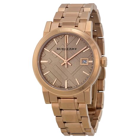 burberry the city rose dial rose gold-tone ladies watch bu9135|Burberry The City Rose Dial Rose Gold.